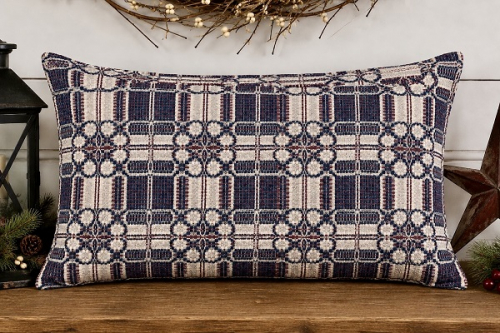 YORKTOWN WEAVE BRICK/NAVY/LINEN SHAM